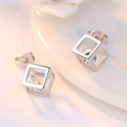 ピアス アクセサリー レディース 女性 女の子 ジュエリー スクエア 立方体 キューブ かわいい 上品 おしゃれ カジュアル ギフト プレゼント お出かけ
