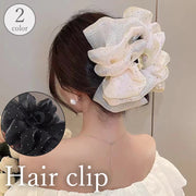 バンスクリップ ヘアクリップ レディース 女性 ヘアアクセサリー 髪飾り 髪留め まとめ髪 ヘアアレンジ ラインストーン 大きめ 存在感 華やか 豪華 エレガント かわいい