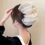 バンスクリップ ヘアクリップ レディース 女性 ヘアアクセサリー 髪飾り 髪留め まとめ髪 ヘアアレンジ ラインストーン 大きめ 存在感 華やか 豪華 エレガント かわいい