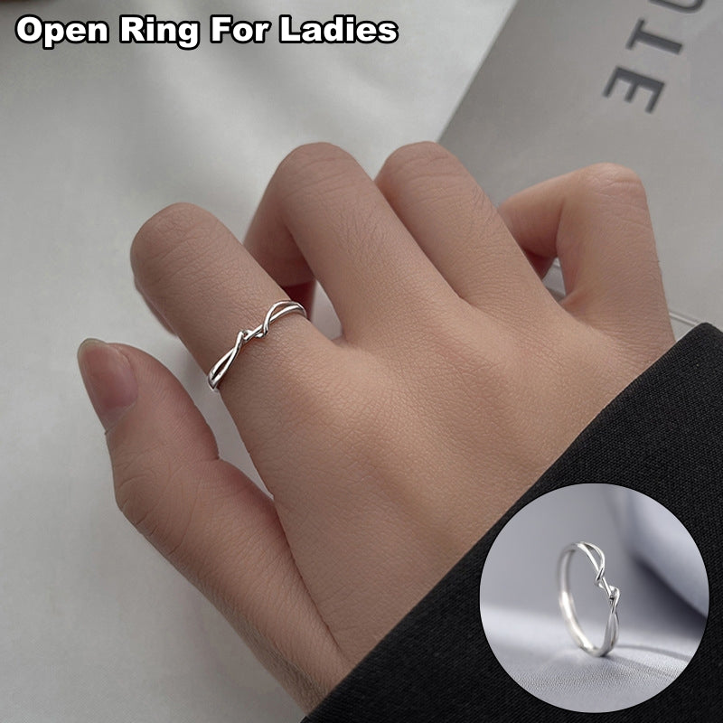 指輪 オープンリング レディース 女性 アクセサリー 指飾り シルバーカラー ねじり おしゃれ 上品 きれいめ かわいい シンプル 華奢 細身 細め 細い プレゼント ギフト 贈り物