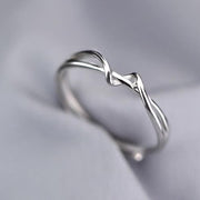 指輪 オープンリング レディース 女性 アクセサリー 指飾り シルバーカラー ねじり おしゃれ 上品 きれいめ かわいい シンプル 華奢 細身 細め 細い プレゼント ギフト 贈り物