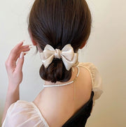 バンスクリップ ヘアクリップ リボン ヘアアクセサリー レディース まとめ髪 ヘアアレンジ 髪留め 髪飾り おしゃれ かわいい ガーリー キュート 豪華
