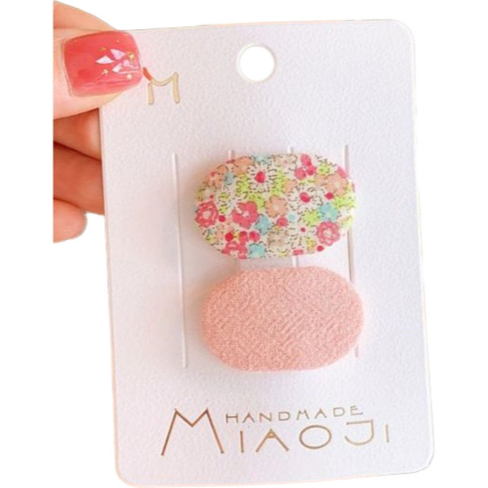 ヘアピン パッチン留め 2個セット ヘアクリップ ヘアアクセサリー キッズ 子供用 レディース 花柄 無地 かわいい おしゃれ 髪留め 髪飾り 女の子 子ども用 こども用 女性用 ヘアアレンジ