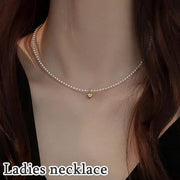ネックレス チョーカー レディース 女性 婦人 アクセサリー ハート フェイクパール パール調お洒落 上品 可愛い かわいい キュート 普段使い お出かけ デート プレゼント ギフト ファッション小物