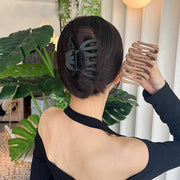 ヘアクリップ バンズクリップ 同色2個セット レディース ヘアアクセサリー 大きめ 挟む ヘアアレンジ まとめ髪 髪留め 簡単 時短 シンプル カラバリ豊富