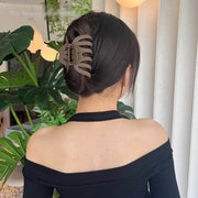 ヘアクリップ バンズクリップ 同色2個セット レディース ヘアアクセサリー 大きめ 挟む ヘアアレンジ まとめ髪 髪留め 簡単 時短 シンプル カラバリ豊富