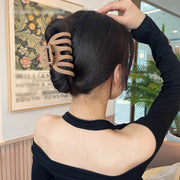 ヘアクリップ バンズクリップ 同色2個セット レディース ヘアアクセサリー 大きめ 挟む ヘアアレンジ まとめ髪 髪留め 簡単 時短 シンプル カラバリ豊富