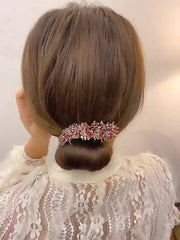 シニヨンワイヤー おだんごメーカー ヘアアクセサリー レディース シニヨンメーカー 髪飾り お団子作り ビーズ フェイクパール キラキラ ヘアアレンジ くるくる 巻き付ける シンプル 簡単 便利 アップスタイル お出かけ オフィス フェミニン きれいめ 女性用