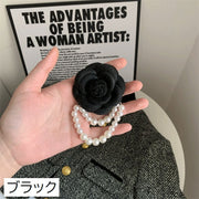 ピンブローチ レディース アクセサリー フラワー フェイクパール パール調 胸元 コサージュ風 ワンポイント 女性用 婦人用 華やか おしゃれ 入学式 卒業式 卒園式 パーティー 贈り物 プレゼント ギフト