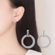 ピアス レディース アクセサリー スタッドピアス 女性用 ラインストーン リング おしゃれ 華やか キラキラ ギフト プレゼント きれいめ パーティ