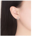 ピアス レディース アクセサリー スタッドピアス 女性用 ラインストーン リング おしゃれ 華やか キラキラ ギフト プレゼント きれいめ パーティ