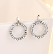 ピアス レディース アクセサリー スタッドピアス 女性用 ラインストーン リング おしゃれ 華やか キラキラ ギフト プレゼント きれいめ パーティ