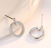 ピアス レディース アクセサリー スタッドピアス 女性用 ラインストーン リング おしゃれ 華やか キラキラ ギフト プレゼント きれいめ パーティ