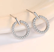ピアス レディース アクセサリー スタッドピアス 女性用 ラインストーン リング おしゃれ 華やか キラキラ ギフト プレゼント きれいめ パーティ