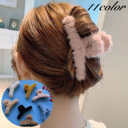 ヘアクリップ バンスクリップ ヘアアクセサリー レディース 女性 髪飾り 髪留め まとめ髪 ヘアアレンジ フェイクファー おしゃれ かわいい シンプル 大人可愛い 簡単 女性用 婦人用 ファッション小物