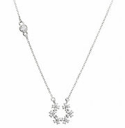 ネックレス アクセサリー レディース 女性 婦人 ラインストーン U字 シンプル かわいい おしゃれ 上品 エレガント ギフト プレゼント 贈り物 ファッション雑貨