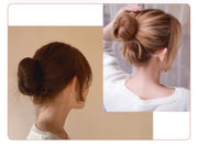 お団子ヘアアクセサリー シニヨンメーカー ヘアアレンジ レディース ヘアアクセサリー ブラック ブラウン シンプル 束ねる