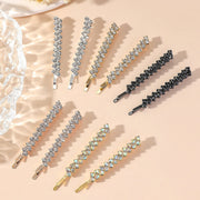 ヘアピン 2本セット レディース 女性用 ヘアアクセサリー 髪飾り 髪留め ラインストーン キラキラ 上品 高級感 かわいい おしゃれ ギフト プレゼント