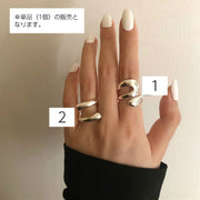 指輪 オープンリング レディース アクセサリー 単品 ロール ループ 大人上品 おしゃれ かわいい ごつめ 存在感 シンプル フェミニン エレガント ギフト プレゼント 贈り物 ファッションリング お出かけ デイリー カジュアル 服飾小物 女性用 婦人用