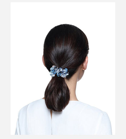 シュシュ クリスタル風 ヘアゴム ヘアアクセサリー まとめ髪 髪ゴム 商品画像2