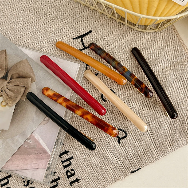 ヘアクリップ 2個セット レディース ヘアアクセサリー くちばしクリップ べっ甲風 商品画像2
