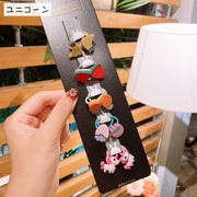 ヘアゴム 10個セット キッズ ベビー 子供用 ヘアーアクセサリー ヘアポニー ミニサイズ 小さめ 飾り付き かわいい ヘアアレンジ 二つ縛り ポニーテール デイリー 通園 通学 フルーツ ウサギ ネコ スイカ レモン マスコット付き