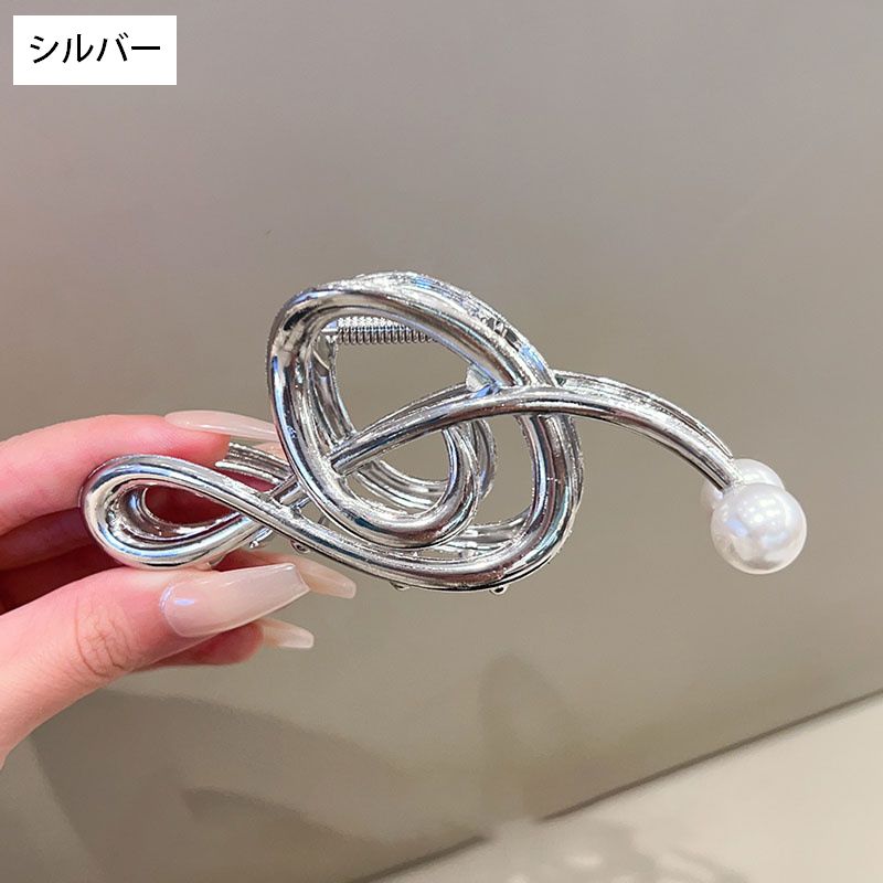 ヘアクリップ バンスクリップ 髪留め レディース ヘアアクセサリー ト音記号型 商品画像5