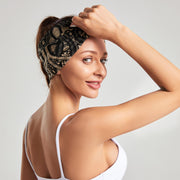 ヘアバンド ヘアターバン ヘッドバンド レディース 女性 ヘアアクセサリー まとめ髪 髪飾り ツイスト 総柄 ペイズリー柄 エキゾチック おしゃれ かじゅある かわいい 華やか お出かけ 運動 赤 緑 黒 白 ネイビー