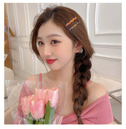 ヘアピン ヘアクリップ レディース 女性 ヘアアクセサリー 髪留め 髪飾り ウェーブ べっ甲風 かわいい おしゃれ