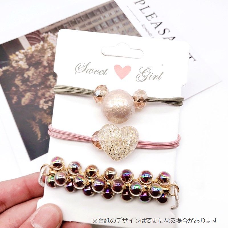 ヘアゴム 3本セット 3個セット ヘアアクセサリー レディース 女性 商品画像5