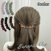 ヘアクリップ バナナクリップ ヘアアクセサリー レディース 女性 婦人 半透明 フラワー お花 べっ甲柄 シンプル 髪留め 髪飾り ヘアアレンジ 簡単 上品 かわいい 大人可愛い シンプル 無地 カジュアル オフィス OL ハーフアップ アップスタイル お出かけ おしゃれ グリーン 緑 ブラック 黒 ブラウン 茶 ピンク ブルー