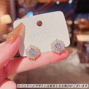 ピアス スタッドピアス レディース 女性 アクセサリー ラインストーン キラキラ シンプル エレガント 上品 おしゃれ かわいい ギフト プレゼント 婦人用
