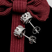 ピアス 両耳用 スタッドピアス アクセサリー レディース 女性 婦人 華奢 ラインストーン 王冠 クラウン シンプル おしゃれ かわいい ギフト プレゼント