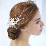 コーム ヘアアクセサリー レディース 女性 ヘッドドレス ヘッドアクセサリー 髪飾り ヘアアレンジ 花 フラワー かわいい おしゃれ エレガント 結婚式 ブライダル パーティー