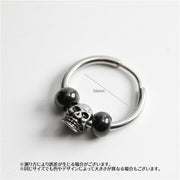 ピアス フープピアス リングピアス 単品 片耳用 アクセサリー メンズ 銀色 シルバーカラー 黒 スカル 骸骨 ガイコツ ドクロ 髑髏 個性的 かっこいい おしゃれ ギフト 記念日 誕生日 プレゼント 贈り物 ファッション小物 男性用