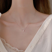 ネックレス レディース 女性 アクセサリー ファッション雑貨 小物 チェーン ラインストーン シルバーカラー シンプル エレガント おしゃれ きれい フォーマル カジュアル プレゼント ギフト