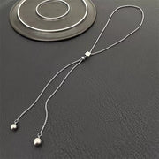ネックレス ペンダント V字 レディース メンズ 女性 男性 男女兼用 ユニセックス アクセサリー 首飾り 球体 キューブ かっこいい クール お洒落 プレゼント 贈り物 ギフト
