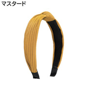 カチューシャ ヘアバンド レディース ヘアアクセサリー 結び目 ねじれ 幅広 ヘアアレンジ 髪飾り 可愛い おしゃれ シンプル 単色 女性用 ファッション小物