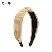 カチューシャ ヘアバンド レディース ヘアアクセサリー 結び目 ねじれ 幅広 ヘアアレンジ 髪飾り 可愛い おしゃれ シンプル 単色 女性用 ファッション小物