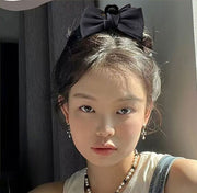 バンスクリップ ヘアクリップ レディース 女性用 ヘアアクセサリー リボン 大きめ 髪留め 髪飾り まとめ髪 ヘアアレンジ かわいい おしゃれ