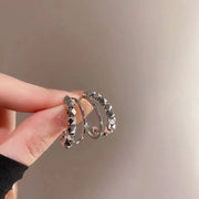 ハーフフープピアス C型 レディース アクセサリー 耳飾り 揺れる おしゃれ ゴールドカラー シルバーカラー 女性用 婦人用 服飾小物 プレゼント 贈り物 誕生日 記念日 ギフト