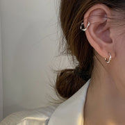フープピアス レディース アクセサリー 小ぶり 小さめ ツイスト ねじり キャッチレス 中折れ 開閉式 おしゃれ 上品 きれいめ