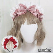 ヘッドドレス カチューシャ リボン フリル ロリータ ゴシック ゴスロリ コスプレ レディース 女性 ヘアアクセサリー かわいい ガーリー キュート 髪飾り ヘアアレンジ コスチューム ガール ティーン 婦人用