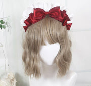 ヘッドドレス カチューシャ リボン フリル ロリータ ゴシック ゴスロリ コスプレ レディース 女性 ヘアアクセサリー かわいい ガーリー キュート 髪飾り ヘアアレンジ コスチューム ガール ティーン 婦人用