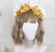 ヘッドドレス カチューシャ リボン フリル ロリータ ゴシック ゴスロリ コスプレ レディース 女性 ヘアアクセサリー かわいい ガーリー キュート 髪飾り ヘアアレンジ コスチューム ガール ティーン 婦人用