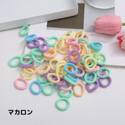 ヘアゴム 髪ゴム 約100本入り ヘアアクセサリー キッズ ベビー 小さめ カラフル 子供用 女の子 レディース 髪留め まとめ髪 髪飾り ヘアアレンジ おしゃれ かわいい ジャージ素材 太め ダンス パステル