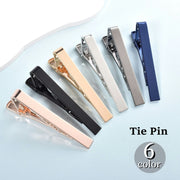 タイピン 単品 タイバー ネクタイピン メンズ アクセサリー タイクリップ ワニ口 ゴールドカラー シルバーカラー ブラック ファッション小物 シンプル おしゃれ