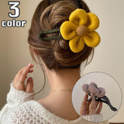 ヘアクリップ くちばしクリップ レディース 女性 ヘアアクセサリー 髪飾り 髪留め フラワー お花 大きめ 存在感 カジュアル ヘアアレンジ お洒落 可愛い ファッション小物