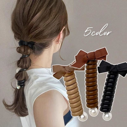 コイルポニー ヘアポニー ポニーフック スプリング ヘアアレンジ まとめ髪 商品画像