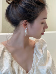 ピアス レディース スタッドピアス パール調 フェイクパール 存在感 キャッチピアス 大きめ 上品 華やか ホワイト おしゃれ プレゼント ギフト エレガント 大人 女子